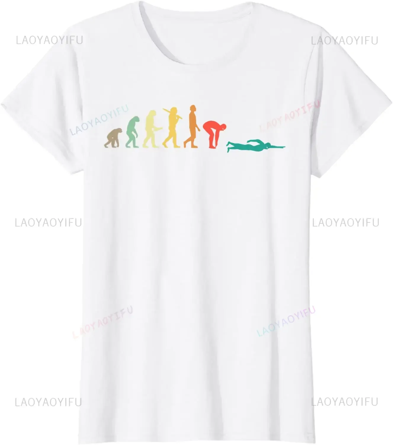 Retro Graphic Swimming Evoluti - Street Fashion Baggy recensie en prijs