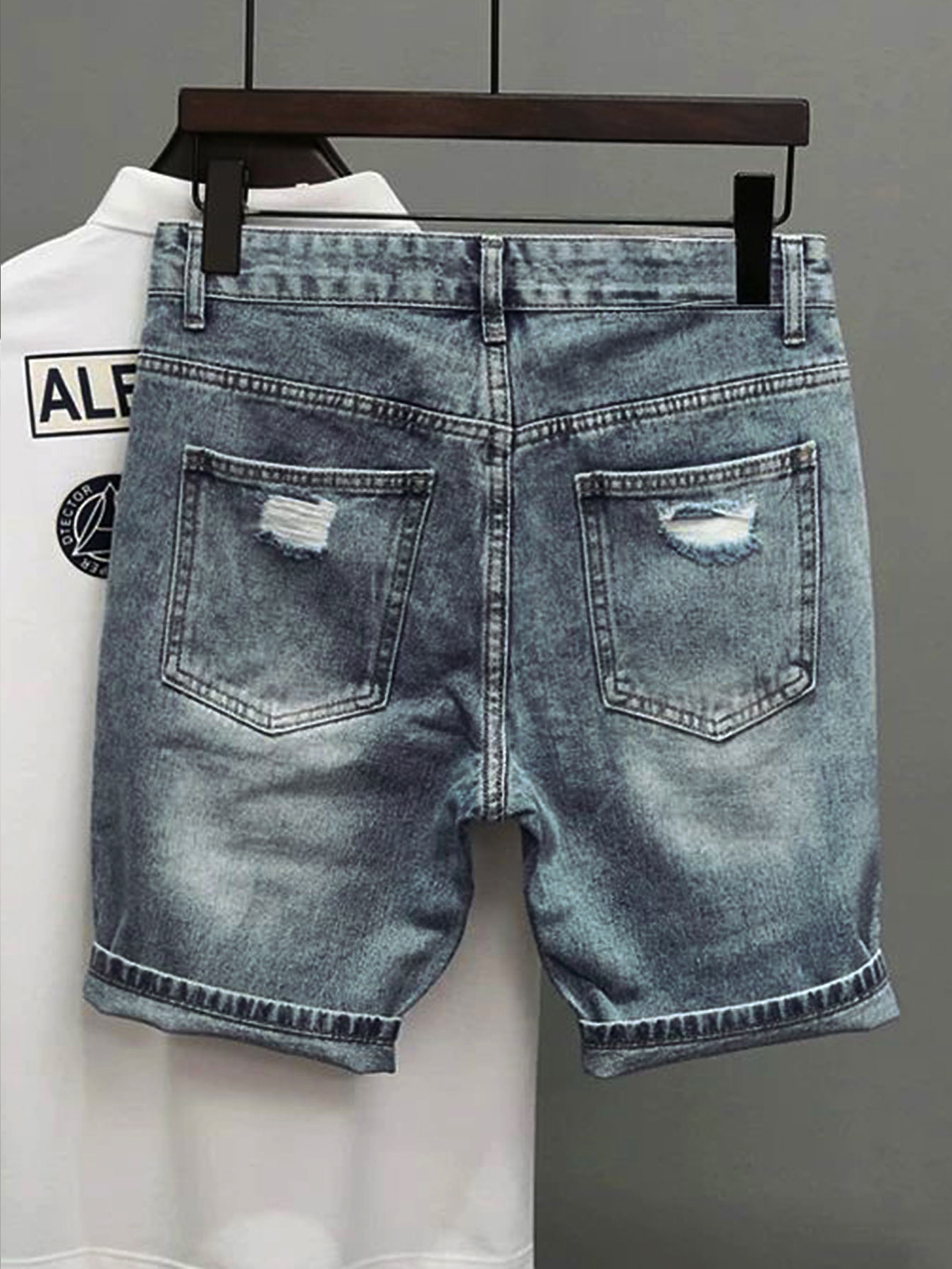 Light Blue Denim Shorts Men's  - Street Fashion Jeans recensie en prijs