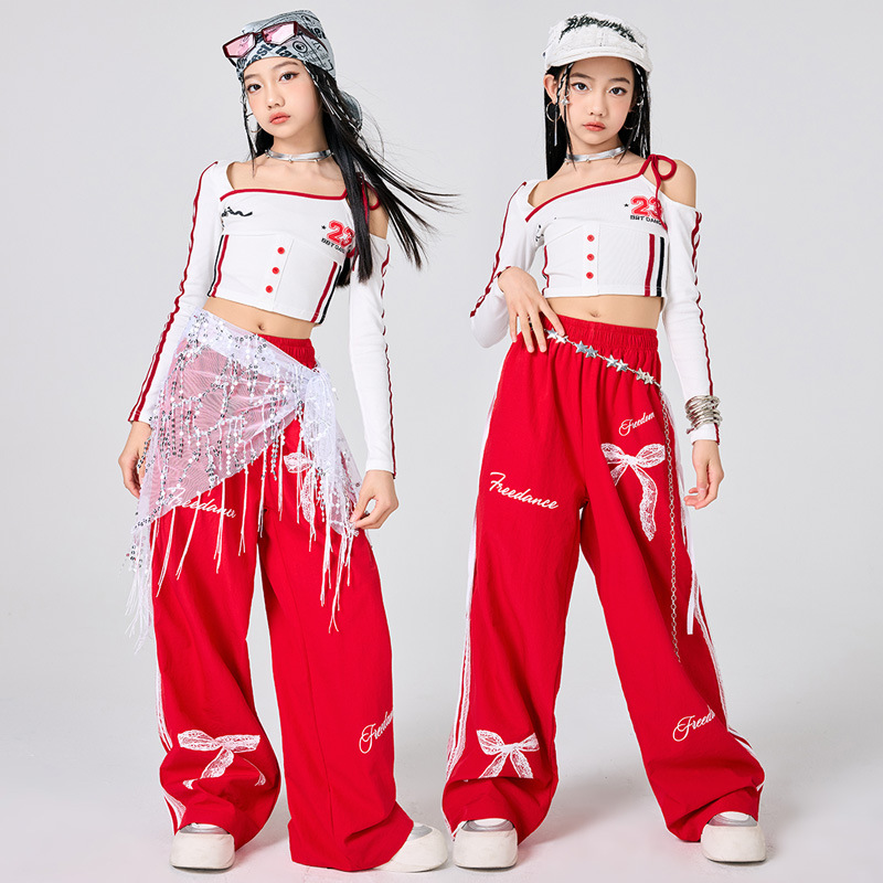 Girls Hip Hop Clothes White To - Street Fashion Kpop recensie en prijs