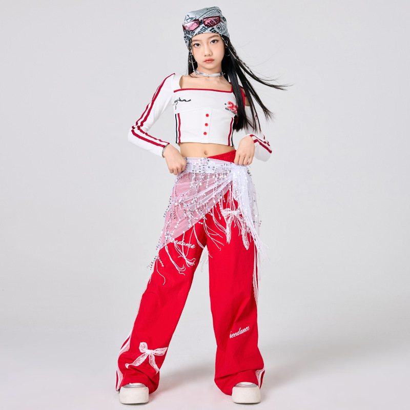 Girls Hip Hop Clothes White To - Street Fashion Kpop recensie en prijs