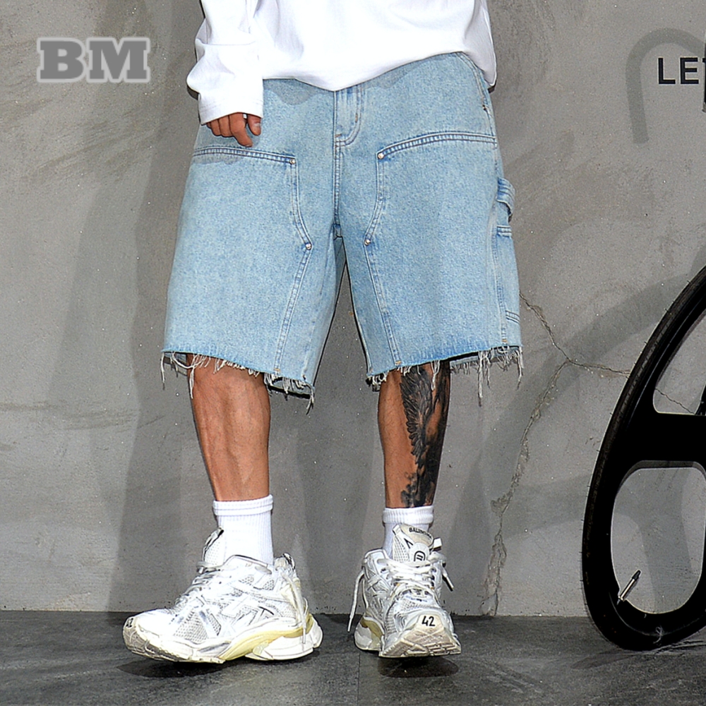 American Workwear Denim Shorts - Street Fashion Baggy recensie en prijs