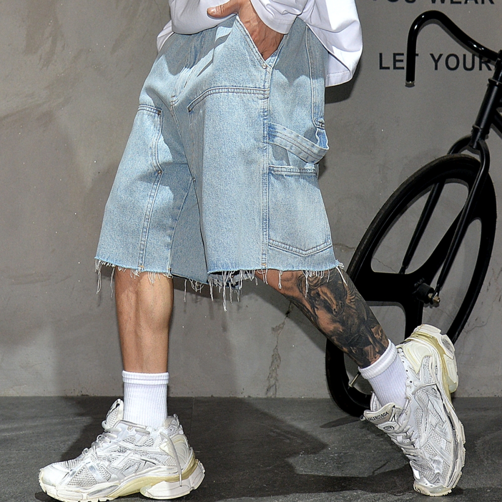 American Workwear Denim Shorts - Street Fashion Baggy recensie en prijs