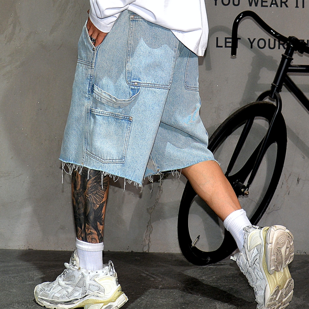 American Workwear Denim Shorts - Street Fashion Baggy recensie en prijs