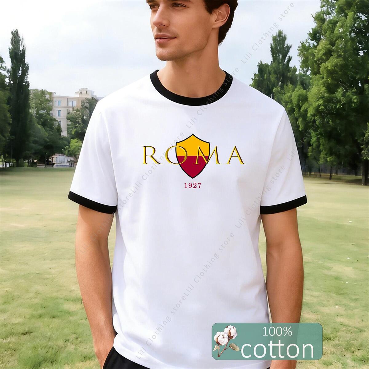ROMA Letter Graphic Print Men' - Street Fashion Roma recensie en prijs