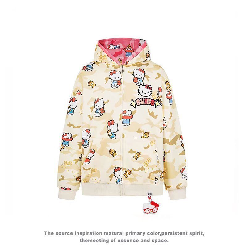 Ins New Hello Kitty Bapes Camo - Street Fashion Hoodie recensie en prijs