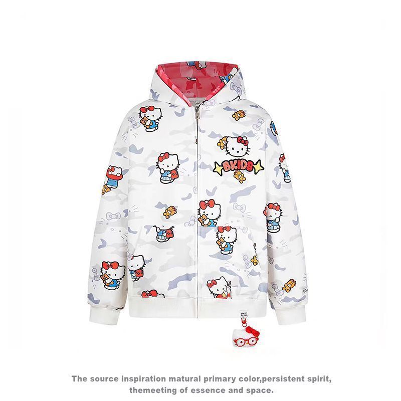 Ins New Hello Kitty Bapes Camo - Street Fashion Hoodie recensie en prijs