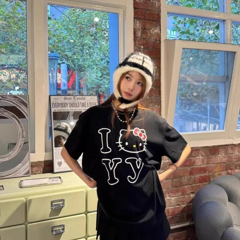 Short-Sleeved Sanrio Summer Pu - Street Fashion Casual recensie en prijs