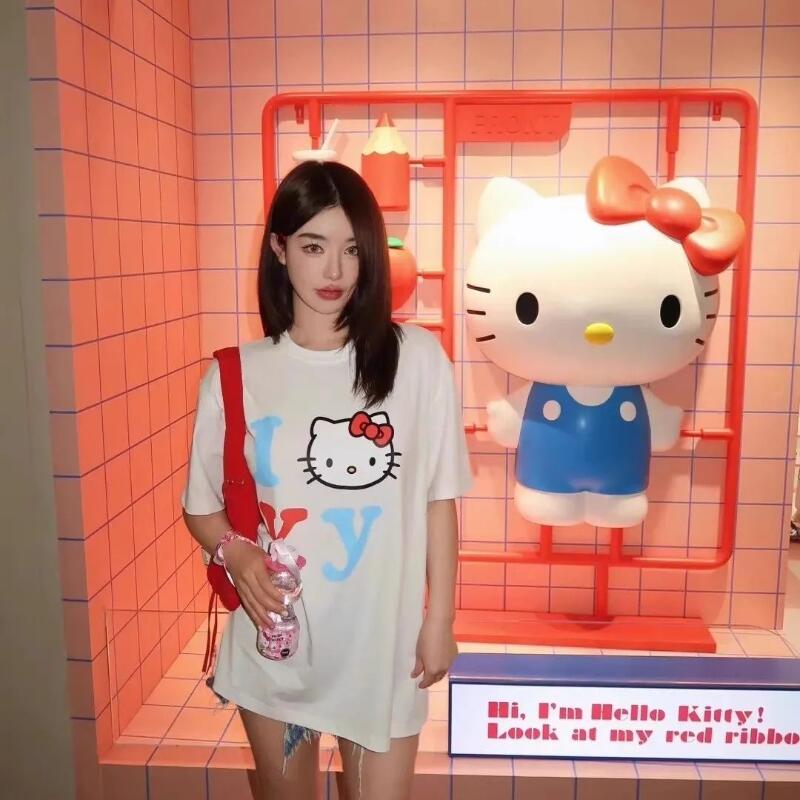 Short-Sleeved Sanrio Summer Pu - Street Fashion Casual recensie en prijs