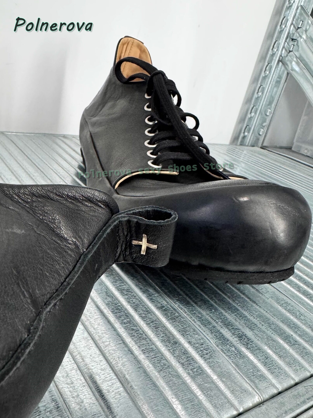 Cocked Round Toe Lace Up Loafe - Street Fashion Women recensie en prijs