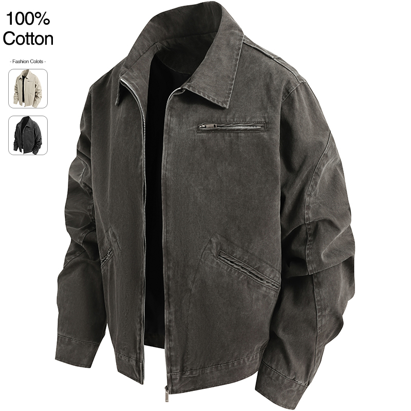 Oversize Loose Men's Denim Jac - Street Fashion Baggy recensie en prijs