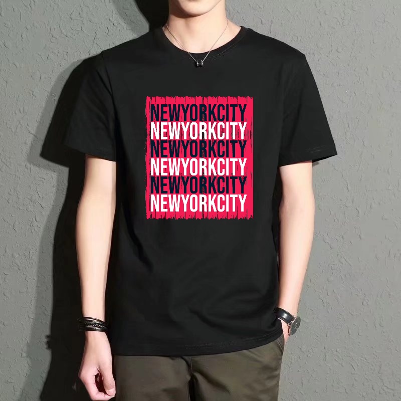 Men's Black Round-Neck Short-S - Street Fashion New York recensie en prijs